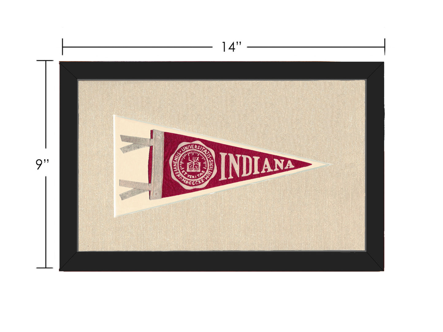 Vintage University of Indiana Pennant