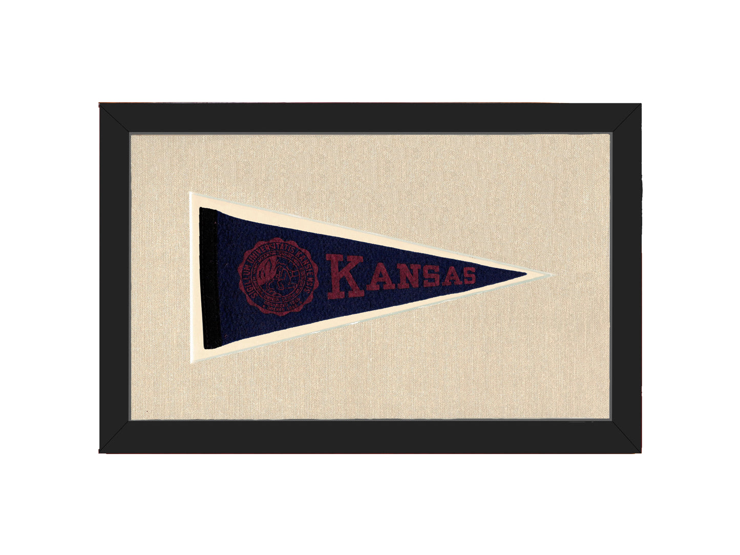 Vintage University of Kansas Pennant