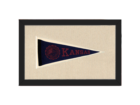 Vintage University of Kansas Pennant