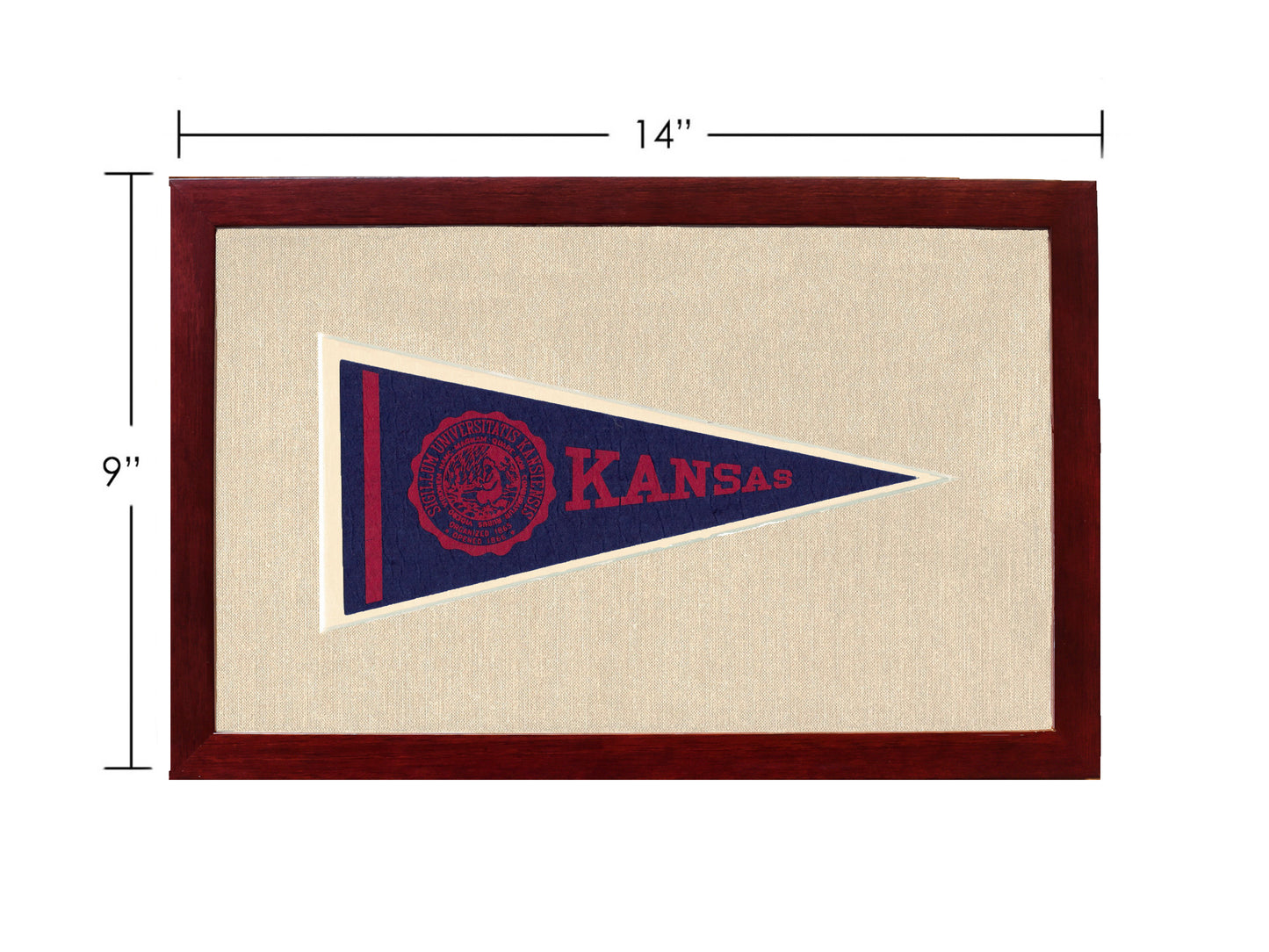 Vintage University of Kansas Pennant