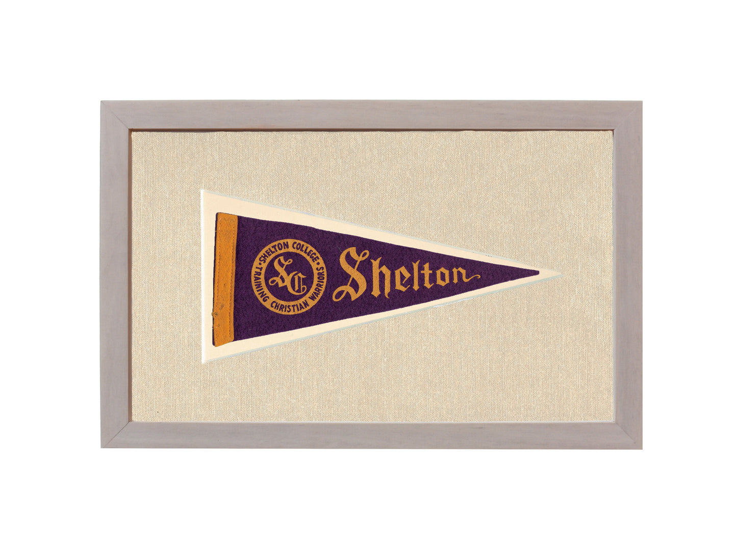 Vintage Shelton College Pennant