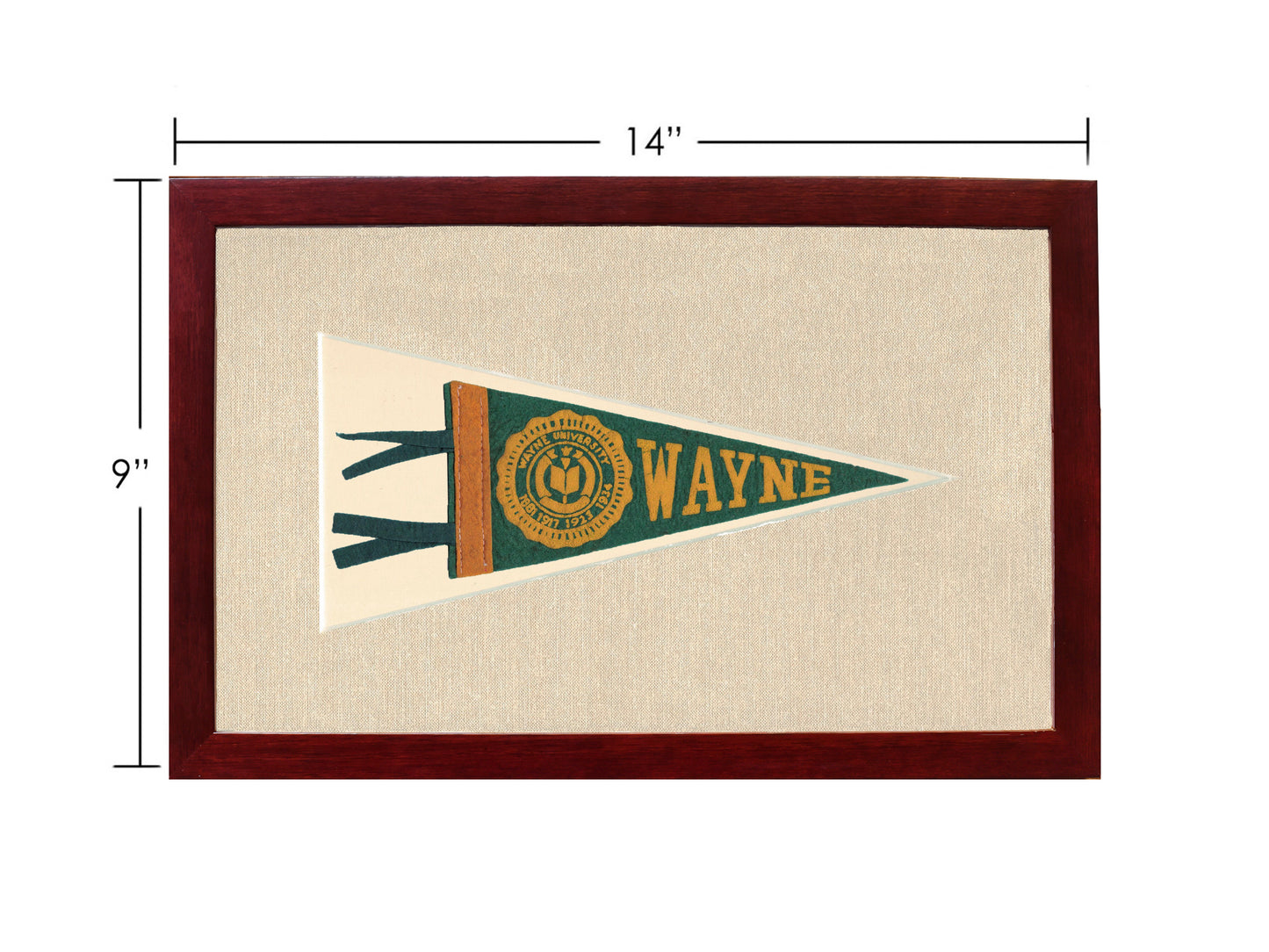 Vintage Wayne University Pennant