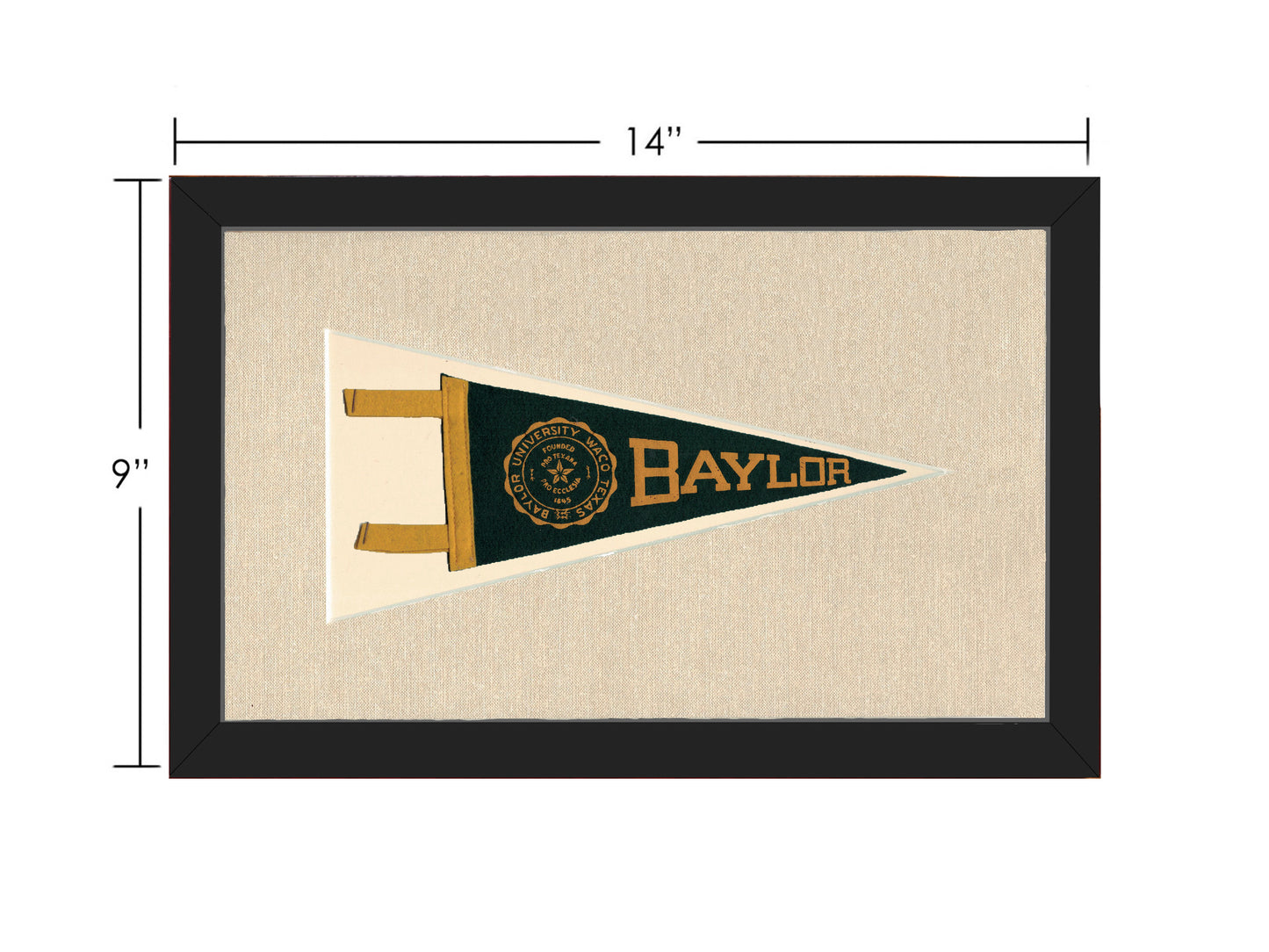 Vintage Baylor University Pennant