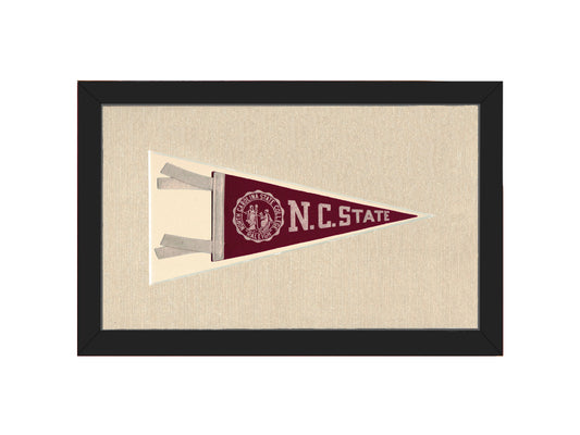 Vintage NC State College Pennant