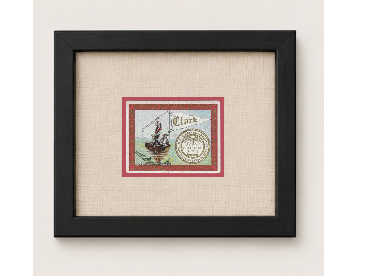 Vintage Clark University Tobacco Card