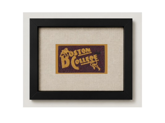 Vintage Boston College Framed Candy Pennant