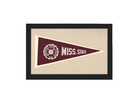 Vintage Mississippi State College Pennant (circa 1940)