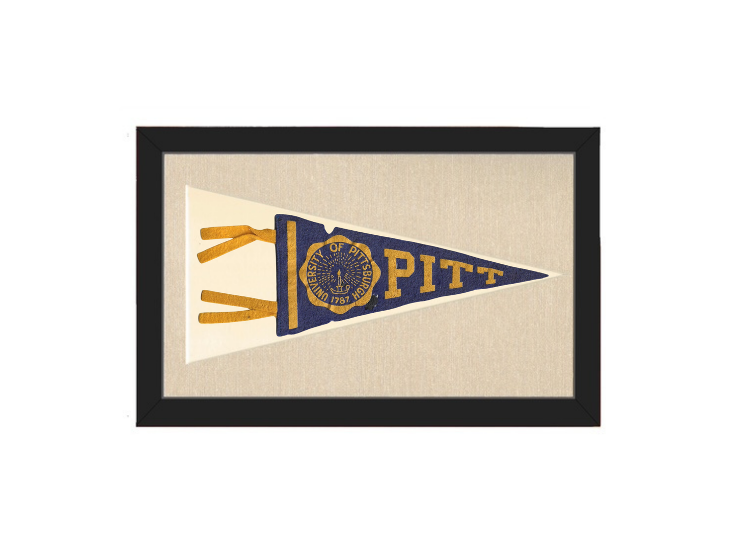 Vintage University of Pittsburgh Pennant