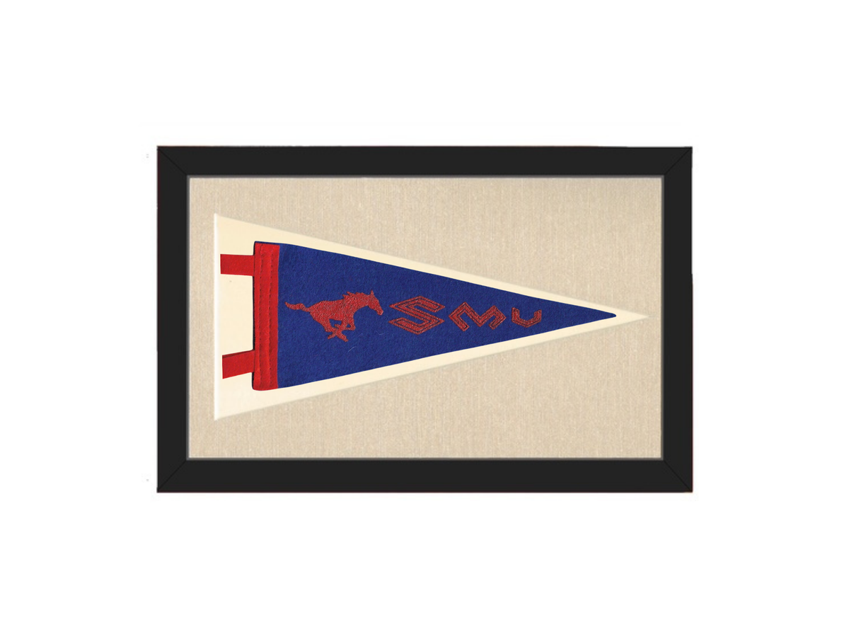 Vintage Southern Methodist University Pennant