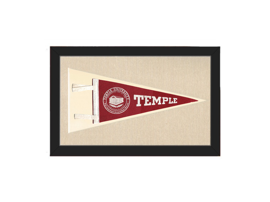 Vintage Temple University Pennant