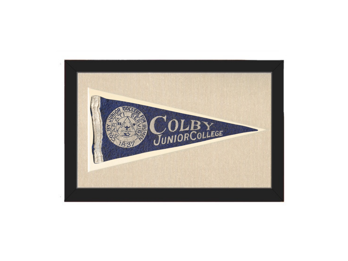 Vintage Colby Junior College Pennant