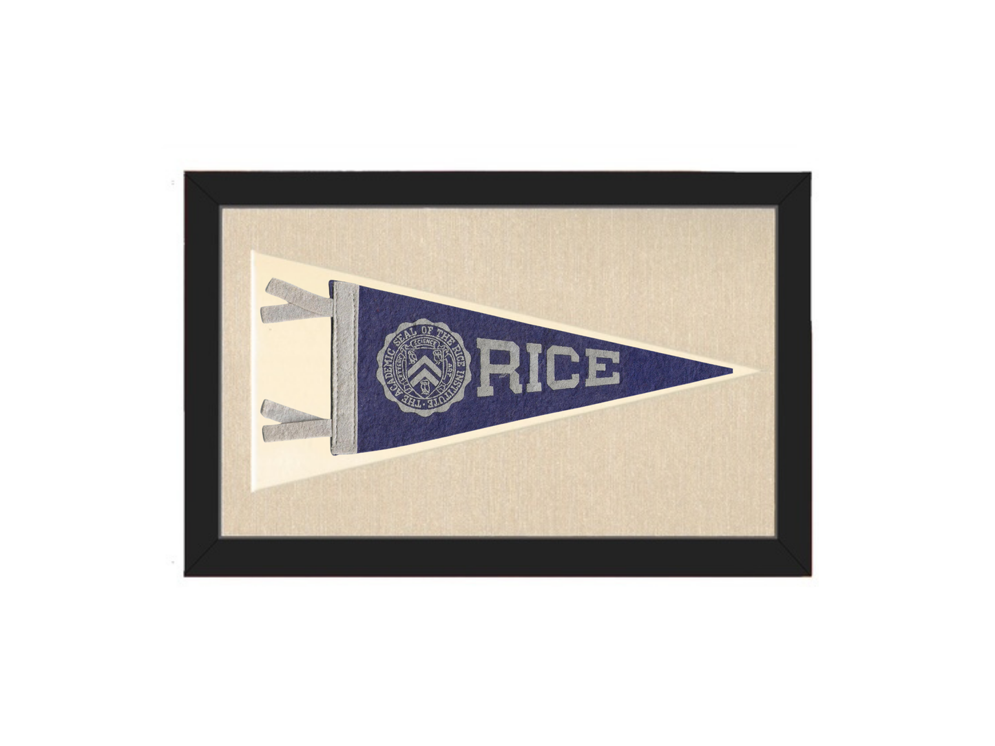 Vintage Rice University Pennant