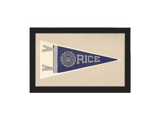 Vintage Rice University Pennant