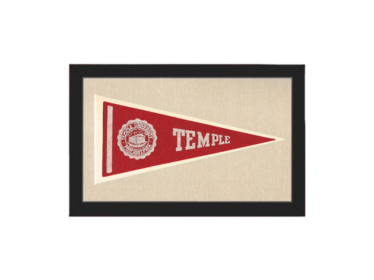 Vintage Temple University Pennant