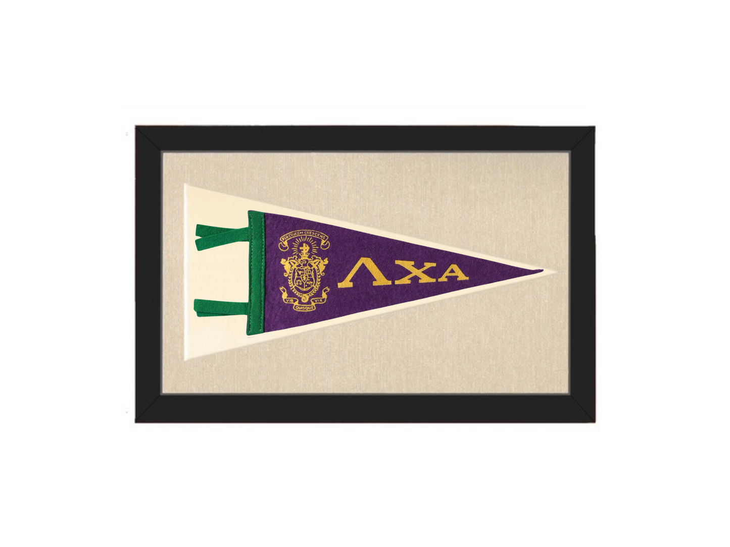 Vintage Alpha Chi Alpha Fraternity Pennant