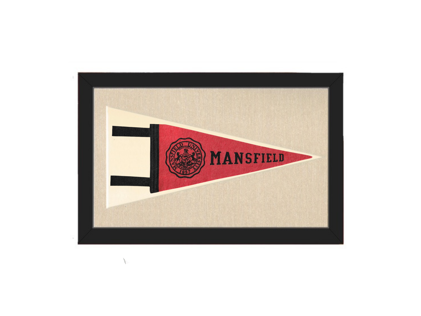 Vintage Mansfield University Pennant