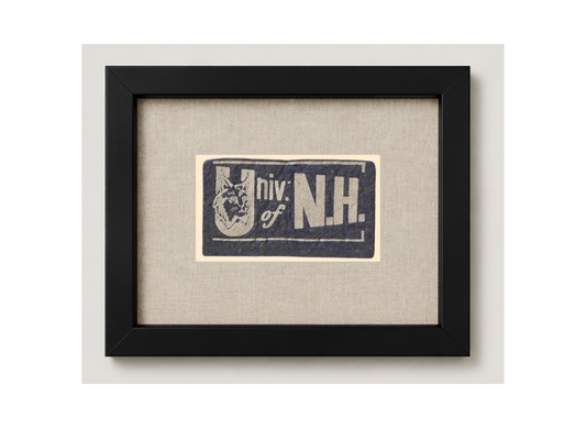 Vintage University of New Hampshire Framed Candy Felt
