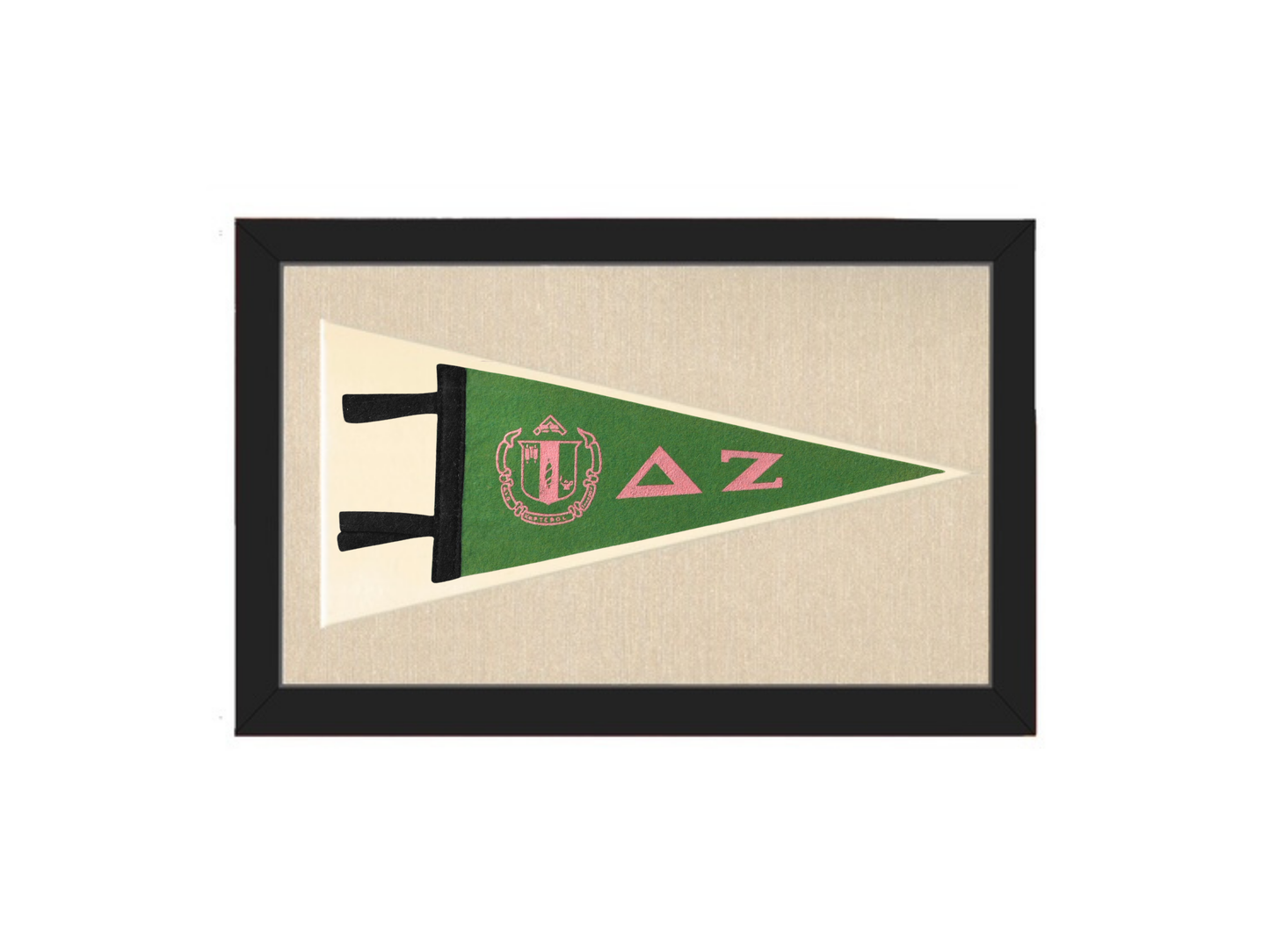 Vintage Delta Zeta Sorority Pennant