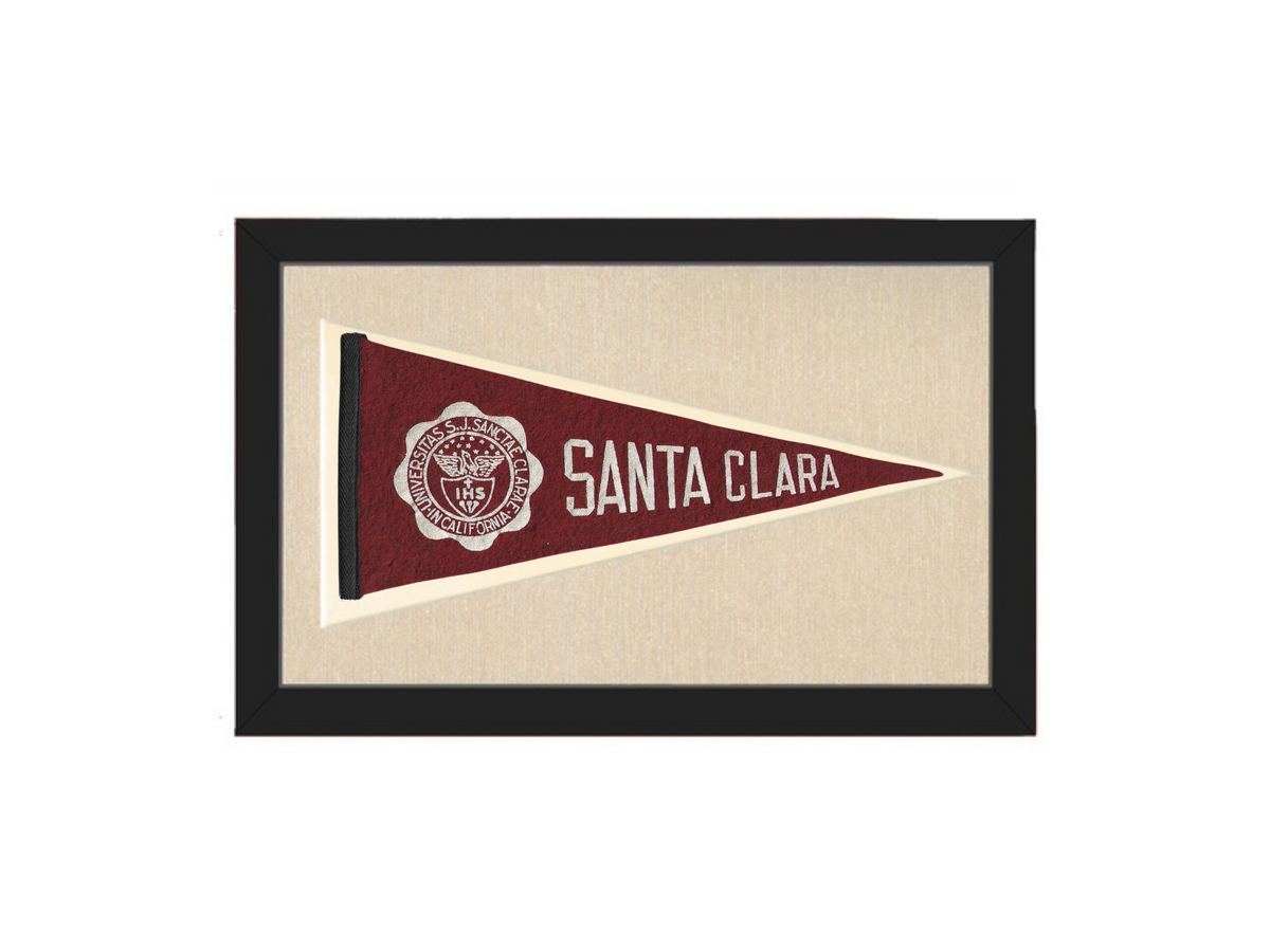 Vintage Santa Clara University Pennant