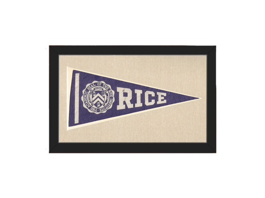 Vintage Rice University Pennant