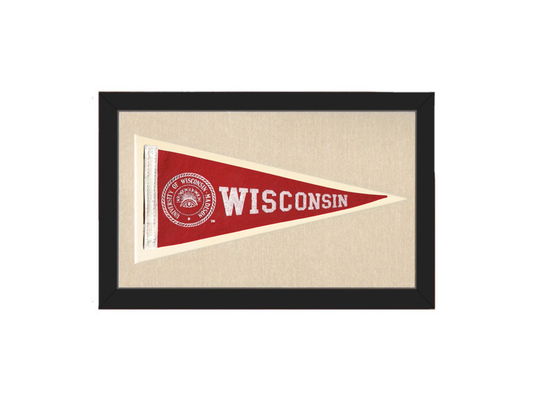 Vintage University of Wisconsin Pennant