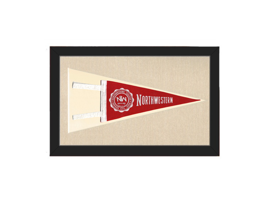 Vintage Northwestern College Pennant