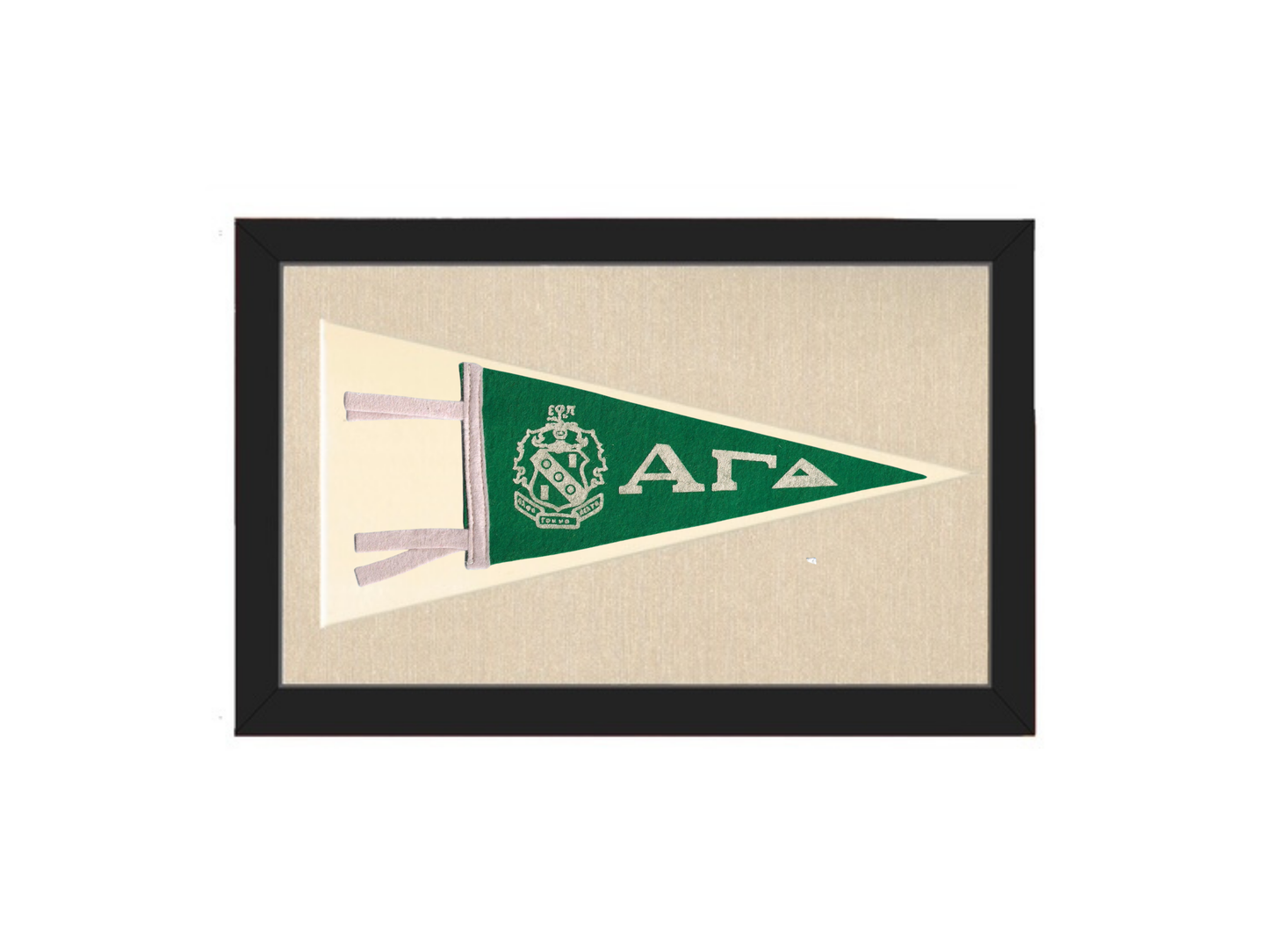 Vintage Alpha Gamma Delta Sorority Pennant