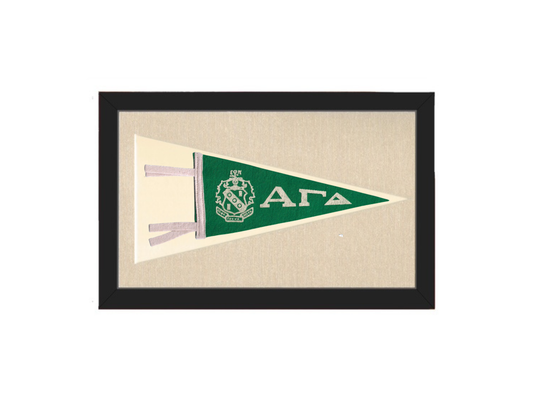 Vintage Alpha Gamma Delta Sorority Pennant