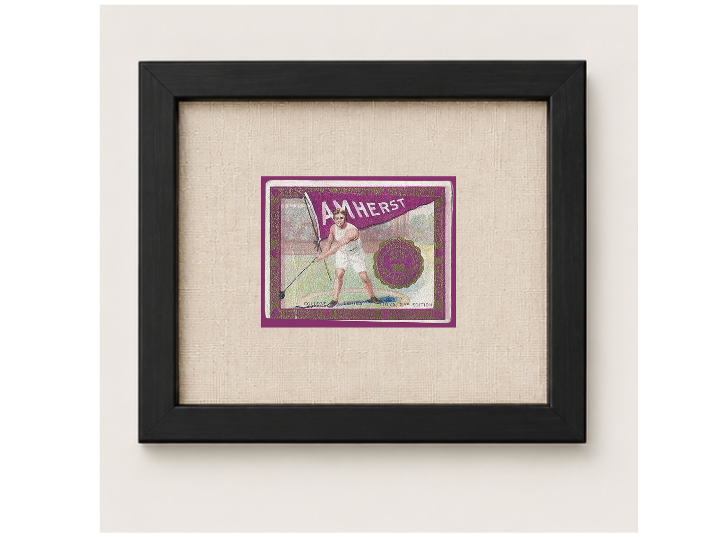 Vintage Amherst College Tobacco Card