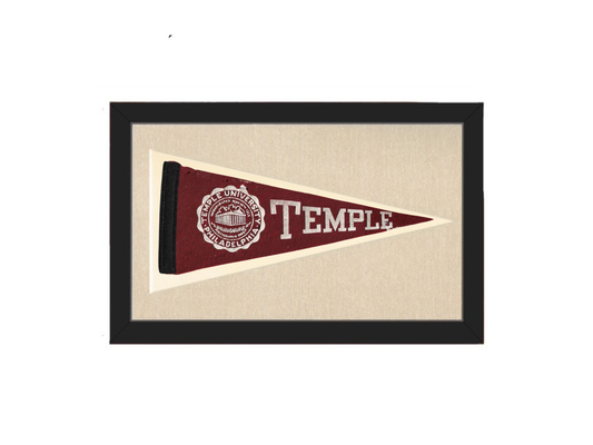 Vintage Temple University Pennant