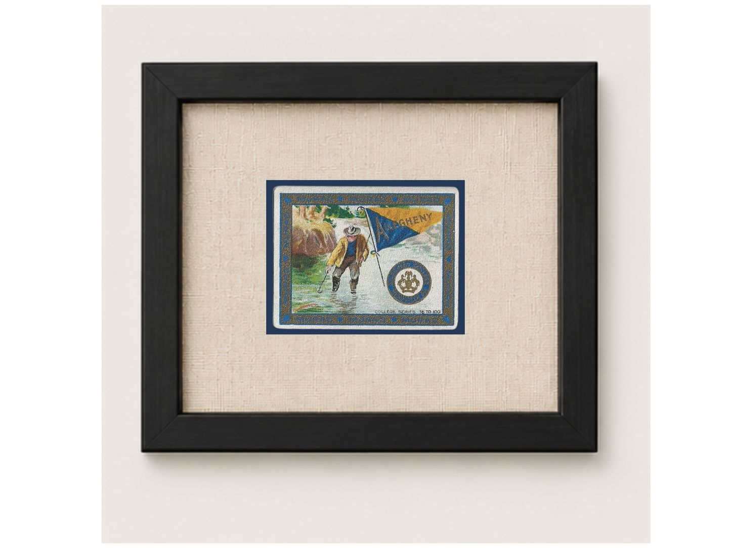 Vintage Allegheny University Tobacco Card