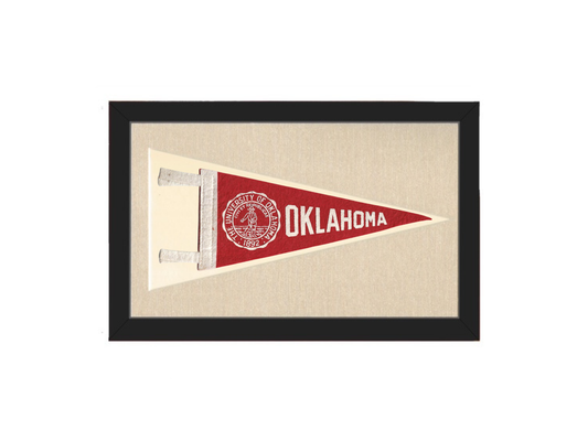 Vintage University of Oklahoma Pennant