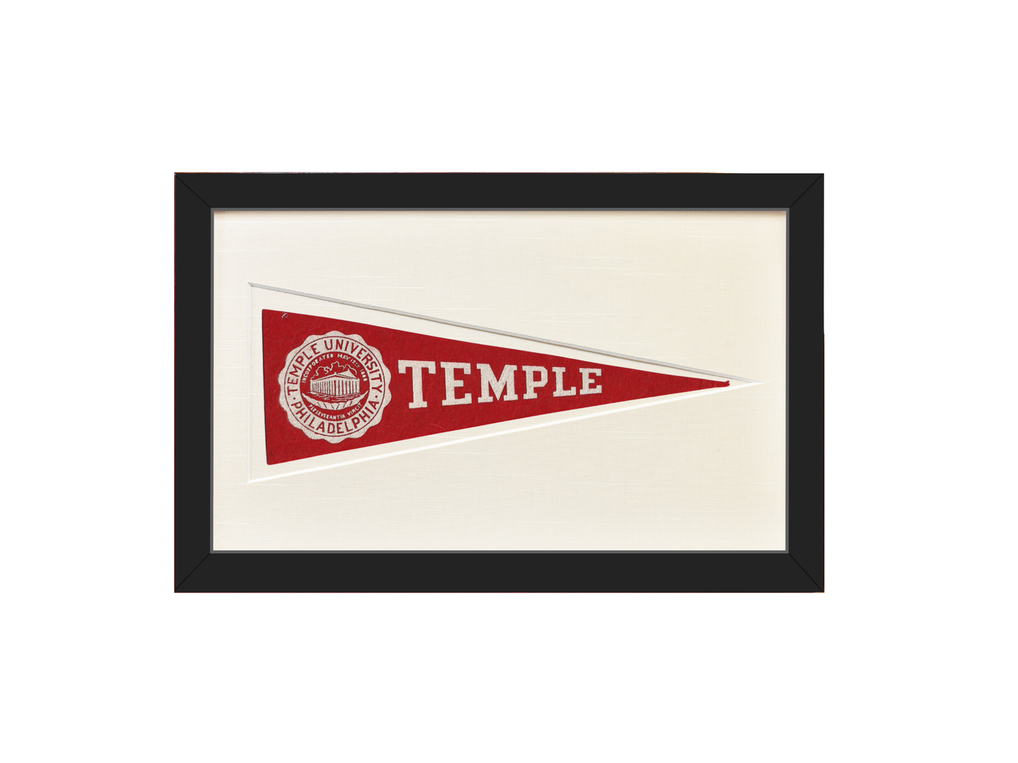 Vintage Temple University Hormel Pennant