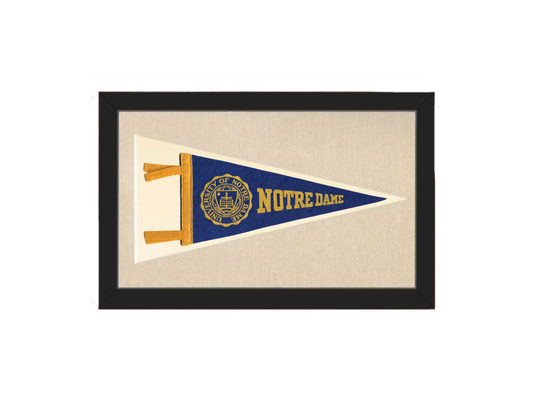 Vintage Notre Dame Pennant