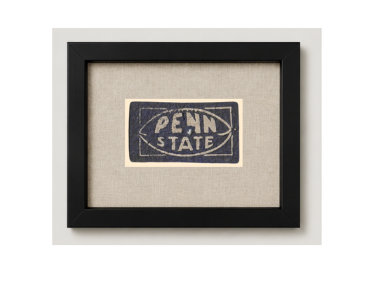 Vintage Penn State Framed Candy Felt Pennant