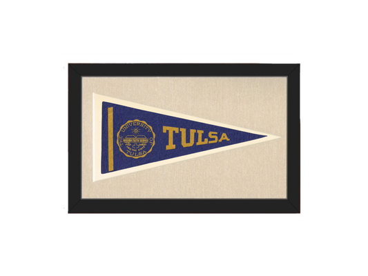 Vintage University of Tulsa Pennant