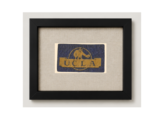 Vintage UCLA Framed Candy Felt Pennant