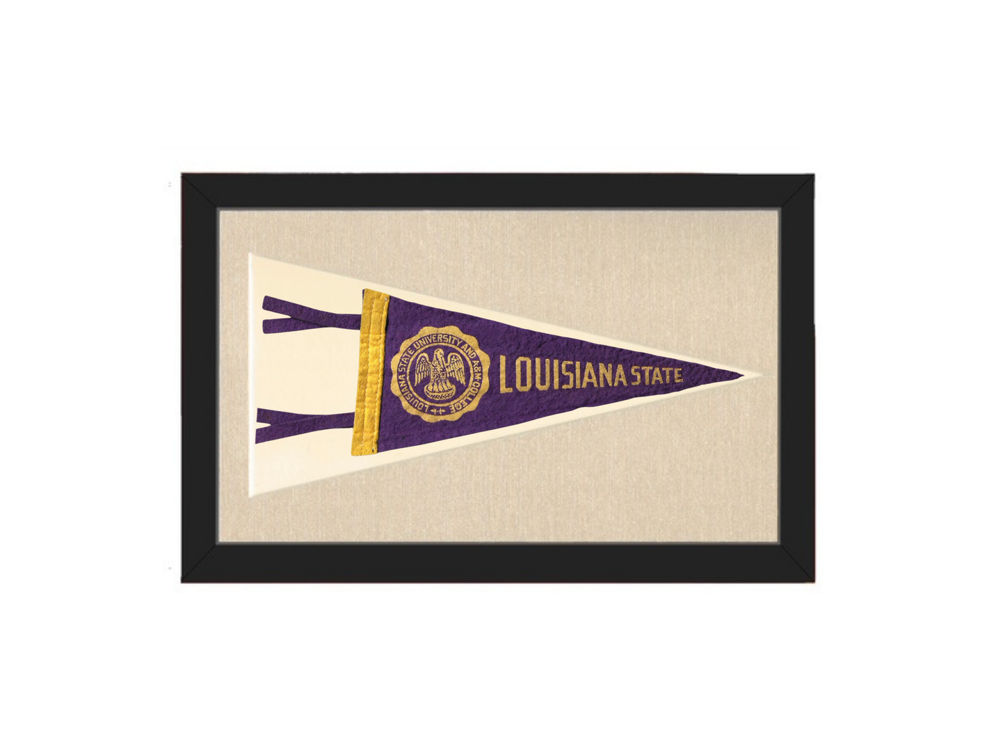 Vintage Louisiana State University (LSU) Pennant