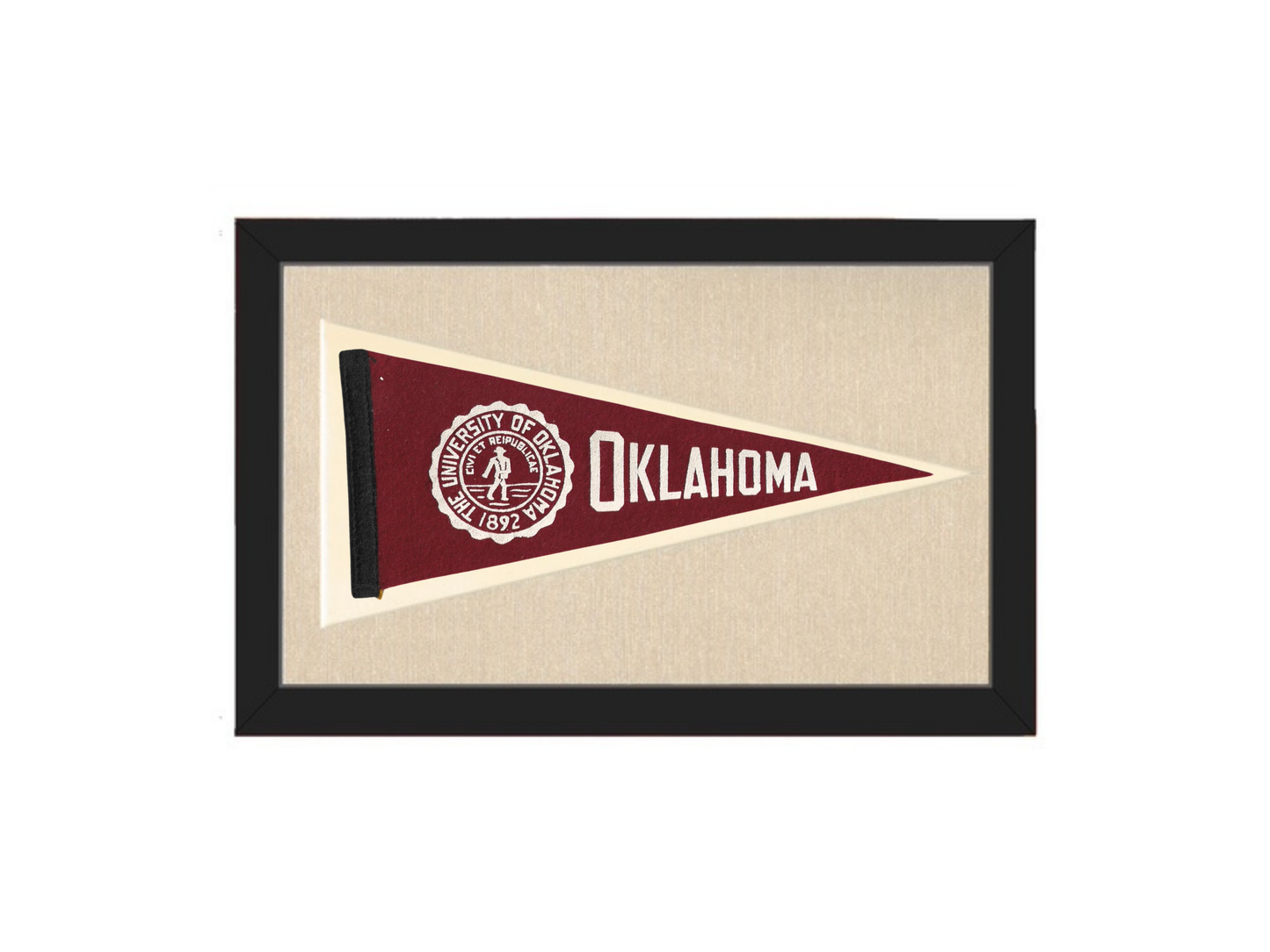 Vintage University of Oklahoma Pennant