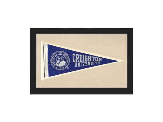 Vintage Creighton University Pennant
