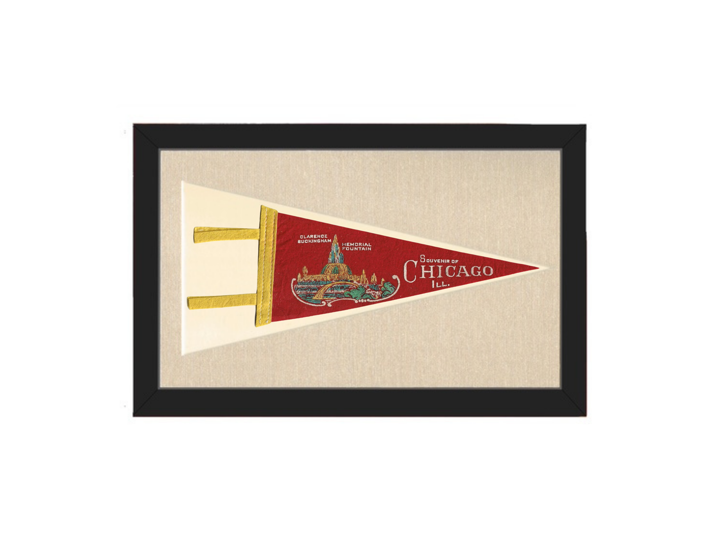 Vintage Chicago City Pennant