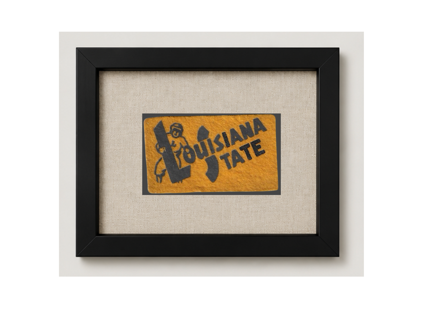 Vintage Louisiana State University Felt Pennant