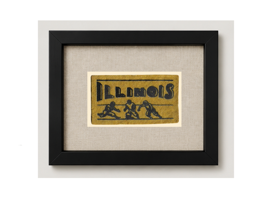 Vintage University of Illinois Candy Felt