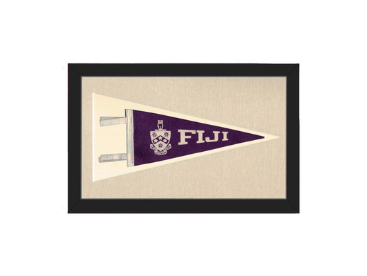 Vintage Fiji Fraternity Pennant