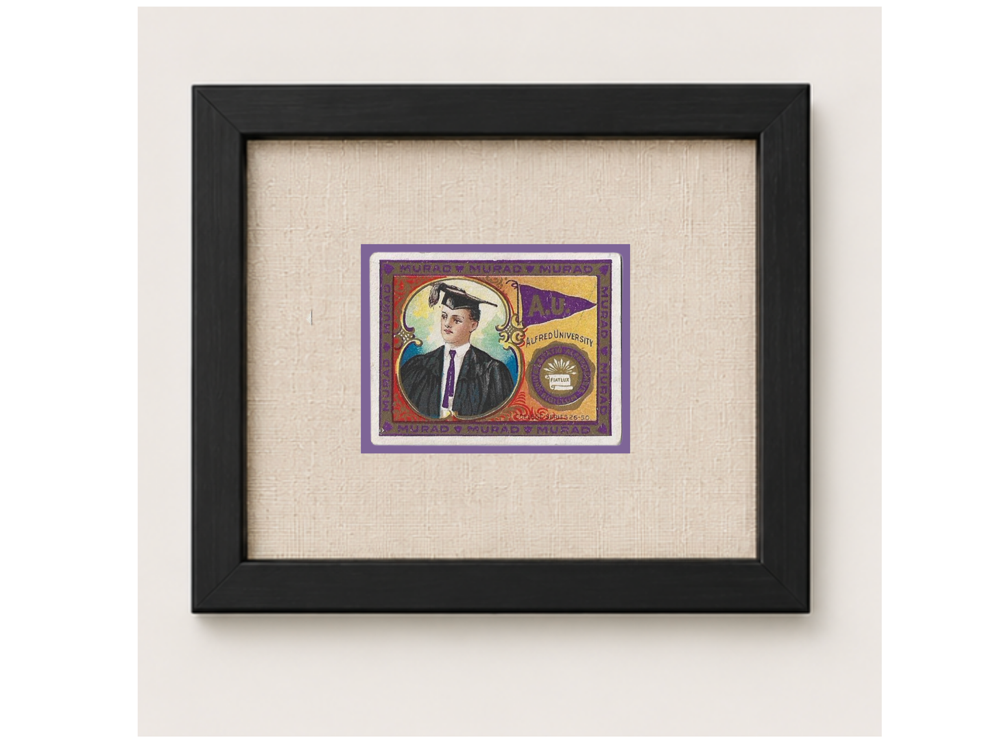 Vintage Alfred University Tobacco Card