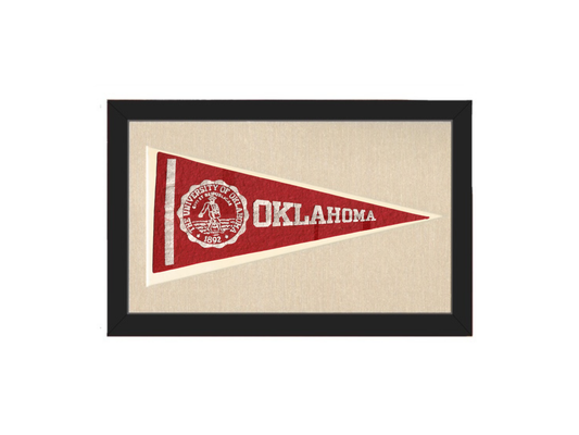 Vintage University of Oklahoma Pennant