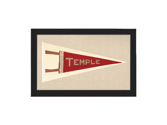 Vintage Temple University Pennant