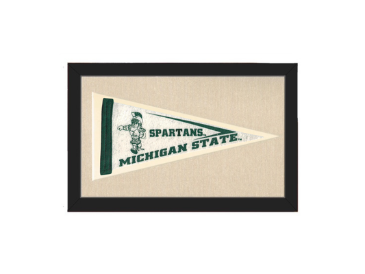 VIntage Michigan State University Spartans Pennant