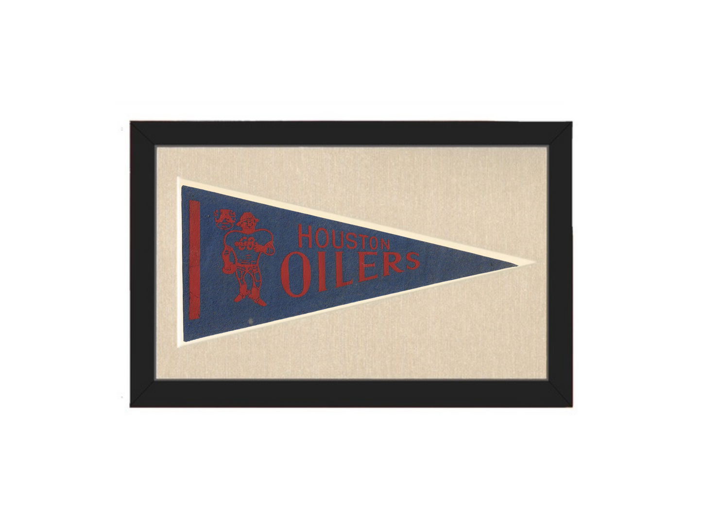 Vintage Houston Oilers Pennant