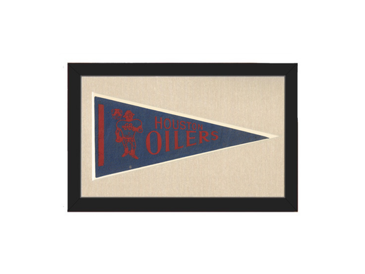 Vintage Houston Oilers Pennant